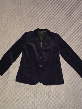 Talbots Navy Corduroy Blazer